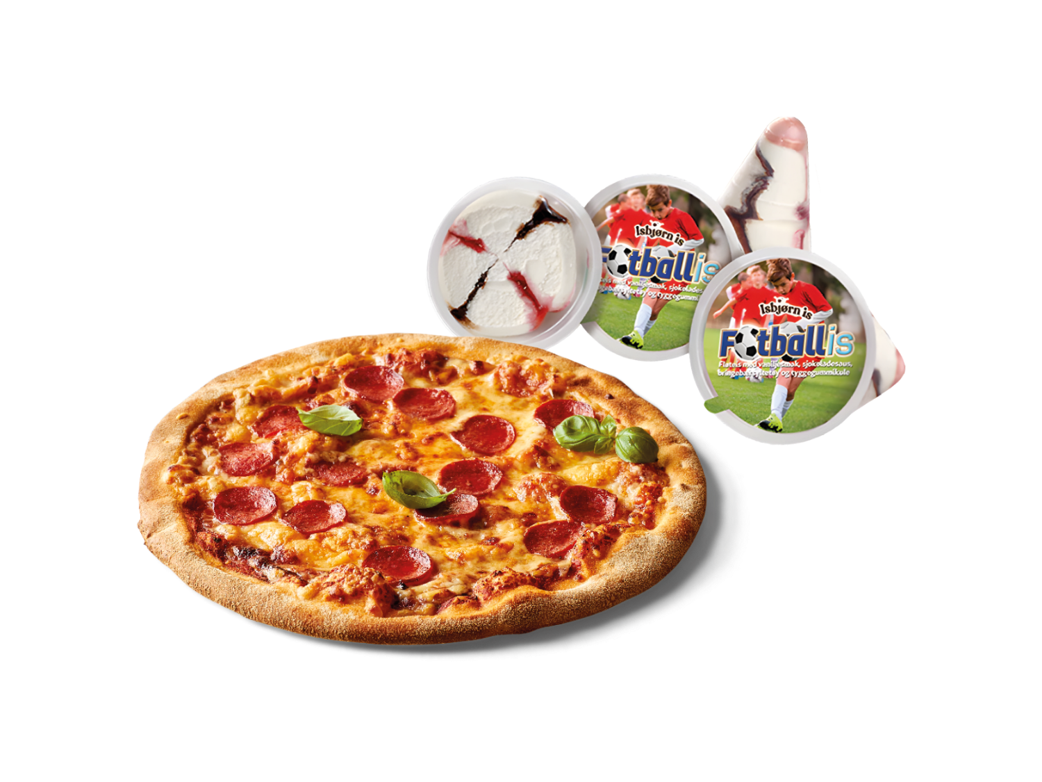 Tonys Pizza Pepperoni + Fotballis